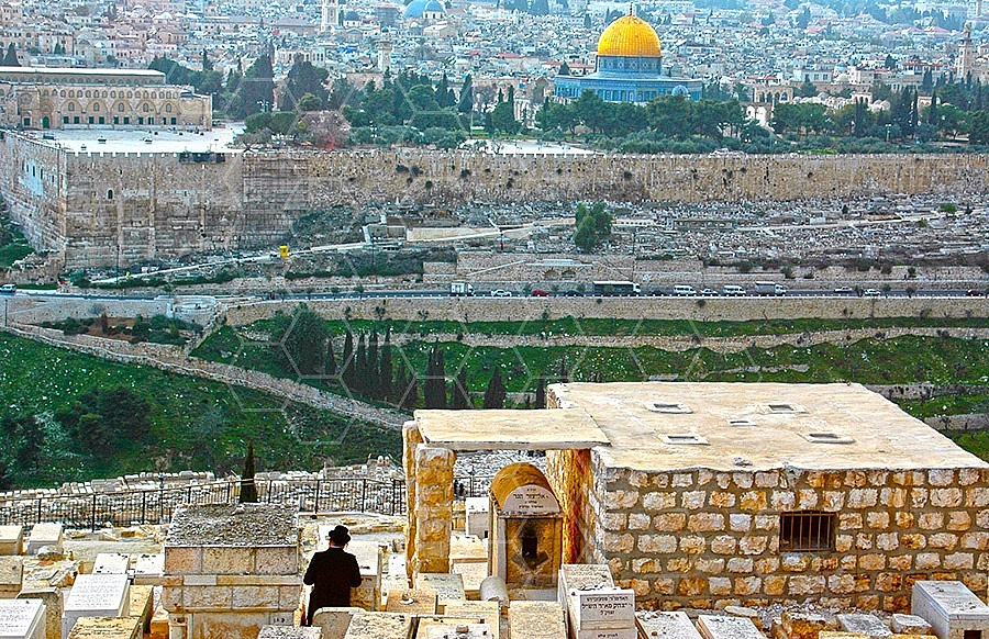 Jerusalem Old City View From Mt Of Olives 021