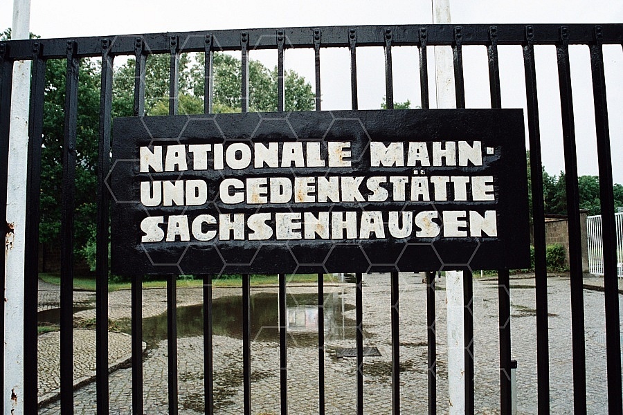 Sachsenhausen Close Up of Entrance Gate 0003