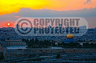 Jerusalem Old City View From Mt Of Olives 007