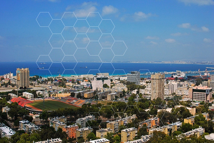 Haifa City View and Sea Port 0003