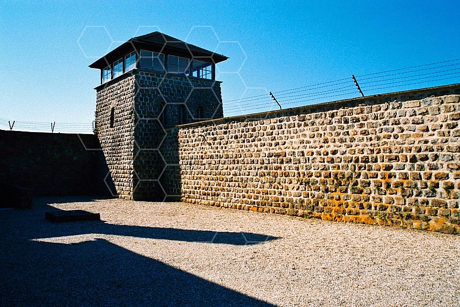 Mauthausen Camp Wall and Watchtower 0003