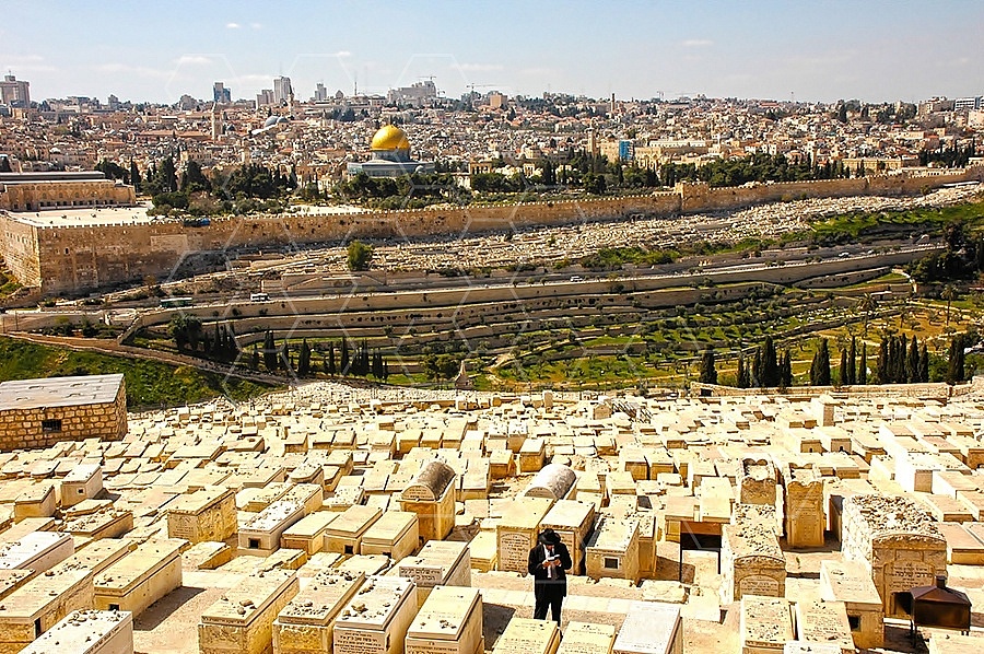 Jerusalem Old City View From Mt Of Olives 020