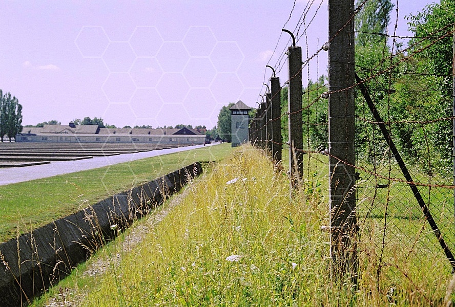 Dachau Fence and Wachtower 0007