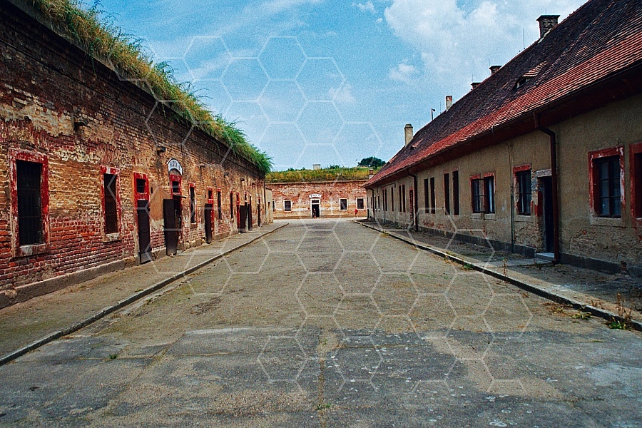 Terezin Courtyard and Cells 0002