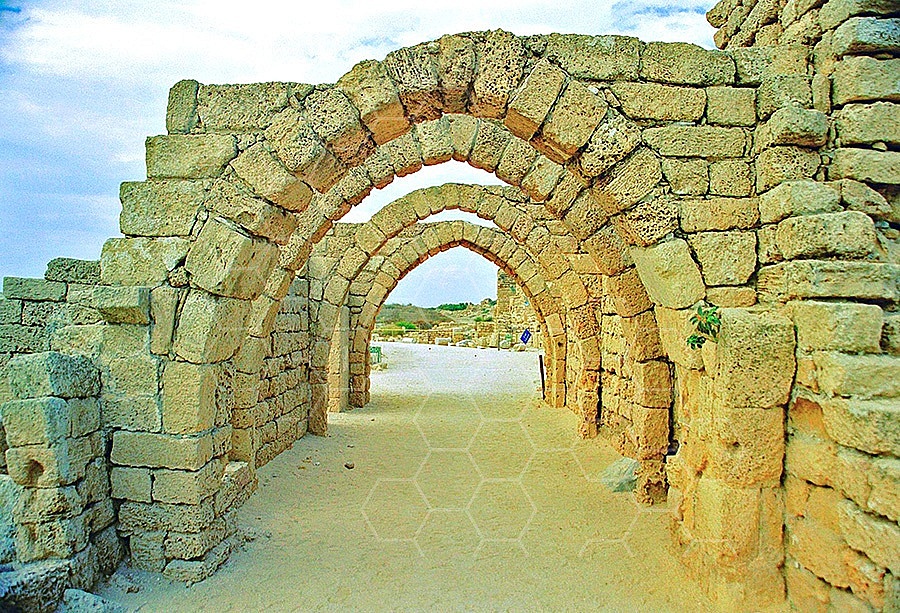Caesarea Roman Arches 003