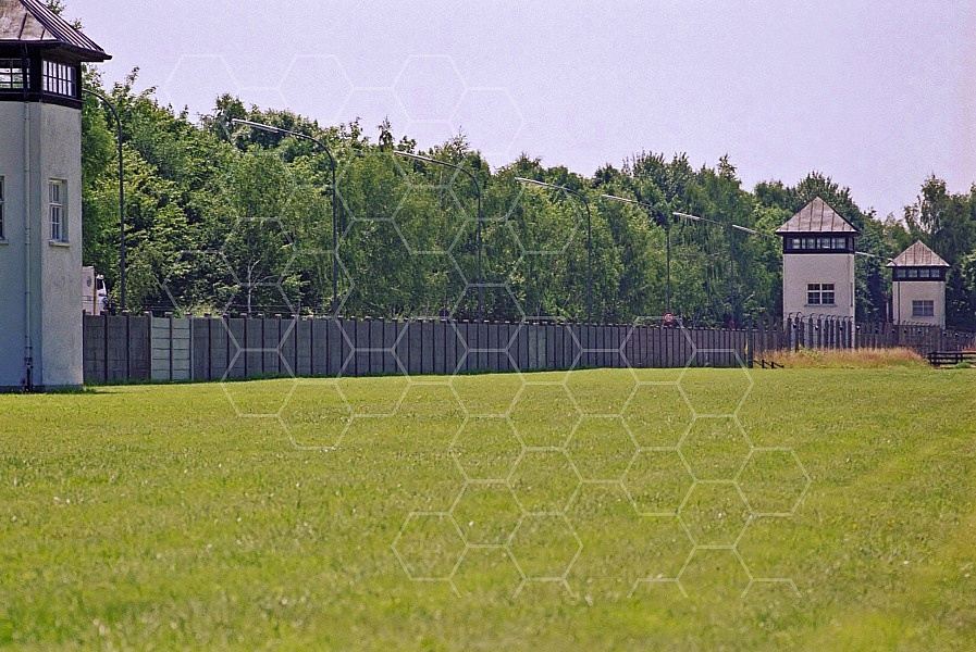 Dachau Fence and Wachtower 0004