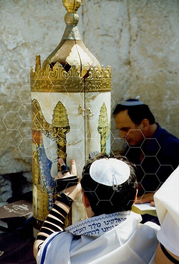 Kotel Torah Praying 038