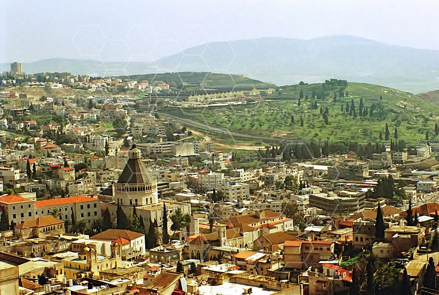 Nazareth City View and Basilica of The Annunciation 0001