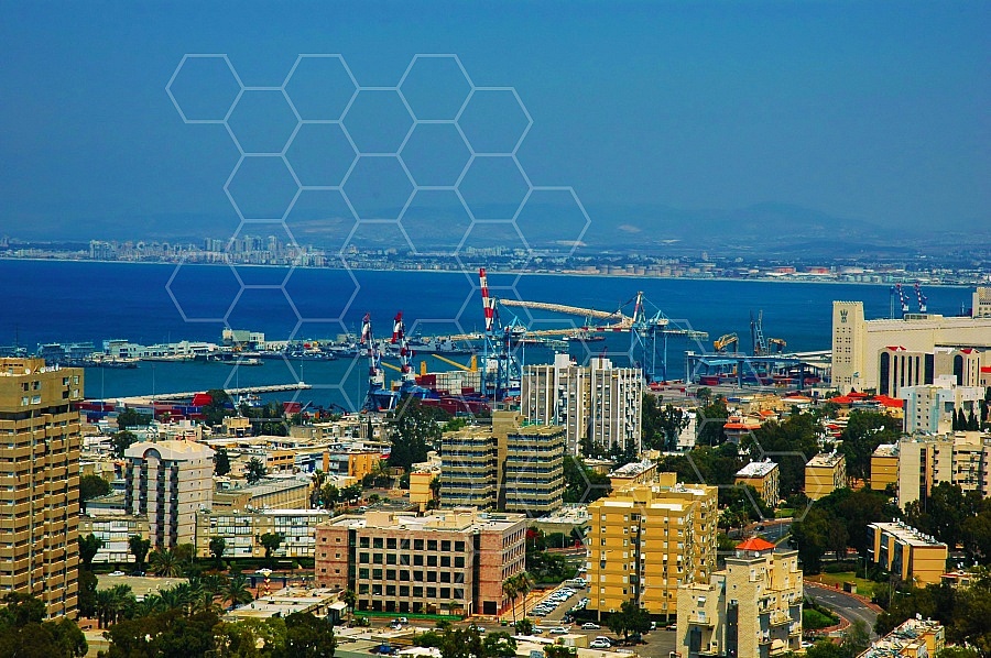 Haifa City View and Sea Port 0002