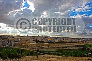 Jerusalem Old City View From Mt Of Olives 025