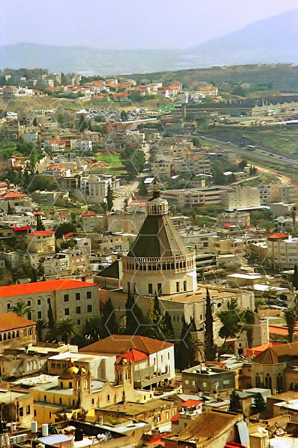 Nazareth City View and Basilica of The Annunciation 0006