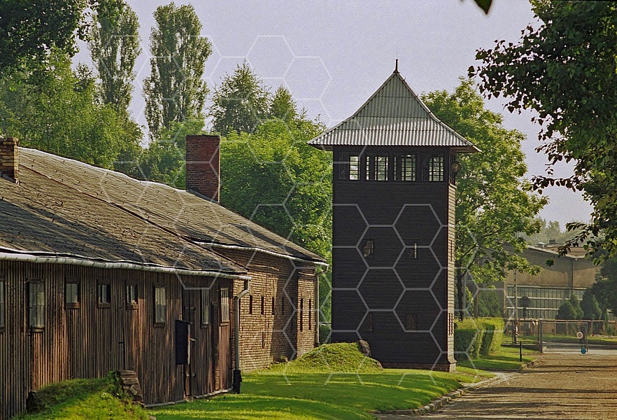 Auschwitz Watchtower Camp Wall 0006