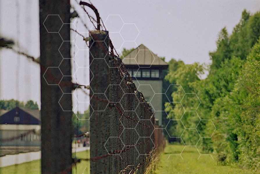 Dachau Fence and Wachtower 0014
