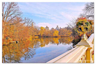 USA New York City Central Park Foliage Reflections 0009
