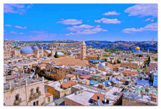 jerusalem old city view print Jerusalem Old City View 0001