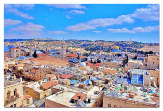 jerusalem old city view print Jerusalem Old City View 0005