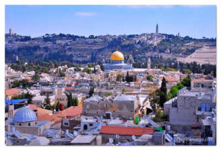 jerusalem old city view print Jerusalem Old City View 0007