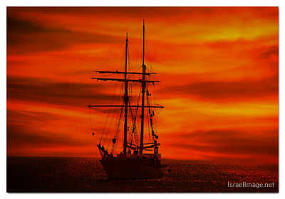 sailing ships at sunset print Sailing Ships At Sunset 0003