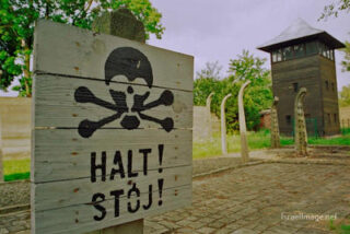 Auschwitz concentration camp Auschwitz Electrified Barbed Wire Fence 0005