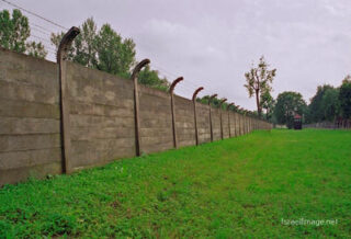Auschwitz concentration camp Auschwitz Electrified Barbed Wire Fence 0008