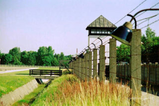 dachau  concentration camp Dachau Fence And Watchtower 0001