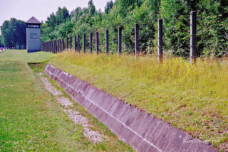dachau  concentration camp Dachau Fence And Watchtower 0006