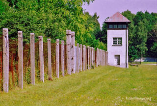 dachau  concentration camp Dachau Fence And Watchtower 0007