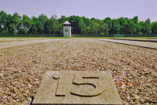 Dachau Location Of Barracks And Watchtower 0001