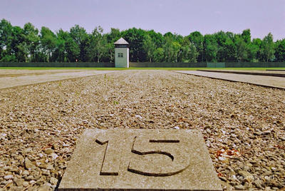 Dachau Location Of Barracks And Watchtower 0001