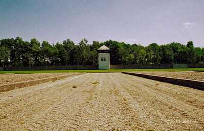 Dachau Location Of Barracks And Watchtower 0002