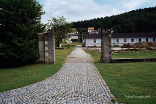 flossenbürg  concentration camp Flossenbürg Entrance Gate 0001