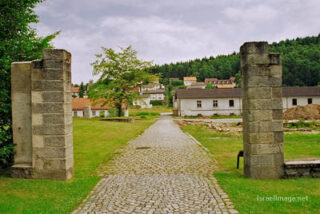 flossenbürg  concentration camp Flossenbürg Entrance Gate 0003