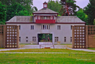 sachsenhausen concentration camp Sachsenhausen Entrance Gate 0001