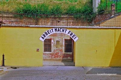 Terezin Courtyard And Cells 0003