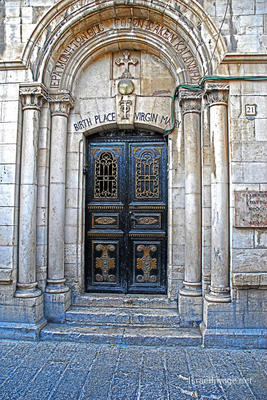 the footsteps of jesuse Jerusalem Marys Birthplace 0001
