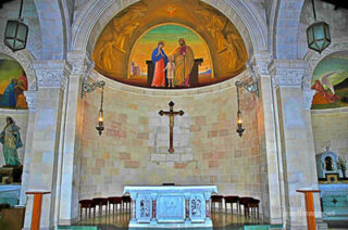 the footsteps of jesuse Nazareth St Joseph Church 0001