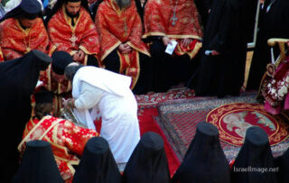 israel christian holidays festivals Greek Orthodox Wahshing Of The Feet 0004