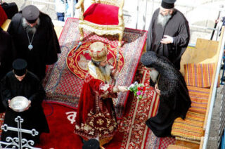 israel christian holidays festivals Greek Orthodox Wahshing Of The Feet 0007