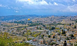 jerusalem Jerusalem Old City View From Mt Scopus 0001