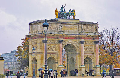 France Paris Arc De Triomphe Du Carrousel 0002