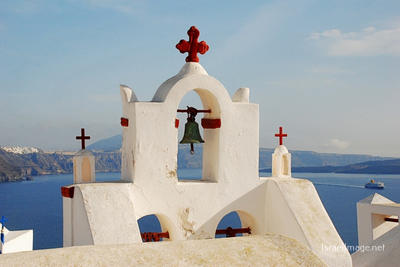 Greece Santorini Oia Church Bells 0002