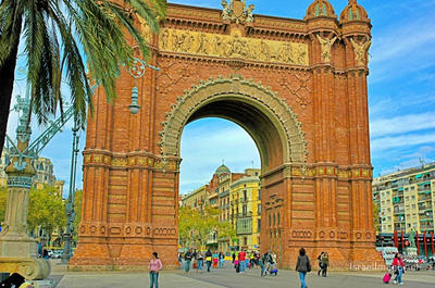 Spain Barcelona Arco De Triunfo De Barcelona 0001