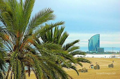 Spain Barcelona Sant Sebastià Beach 0001