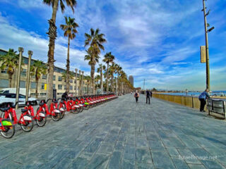 spain barcelona Sant Sebastià Beach Spain Barcelona Sant Sebastià Beach 0003