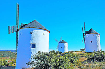 Spain Consuegra Twelve Windmills Don Quixote La Mancha Region 0006