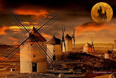 Spain Consuegra Twelve Windmills Don Quixote La Mancha Region 0008