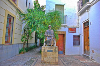 spain cordoba Jewish Quarter Spain Cordoba Maimonides Statue 0002
