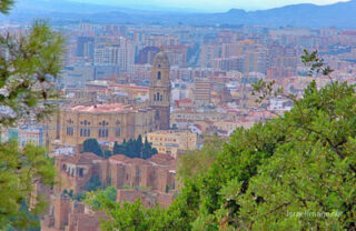 malaga city view Spain Malaga City View 0001
