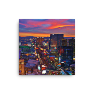 Thin canvas USA Las Vegas Sunset 0001