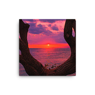 Thin canvas Usa Oahu Hawaii Sunset 0006